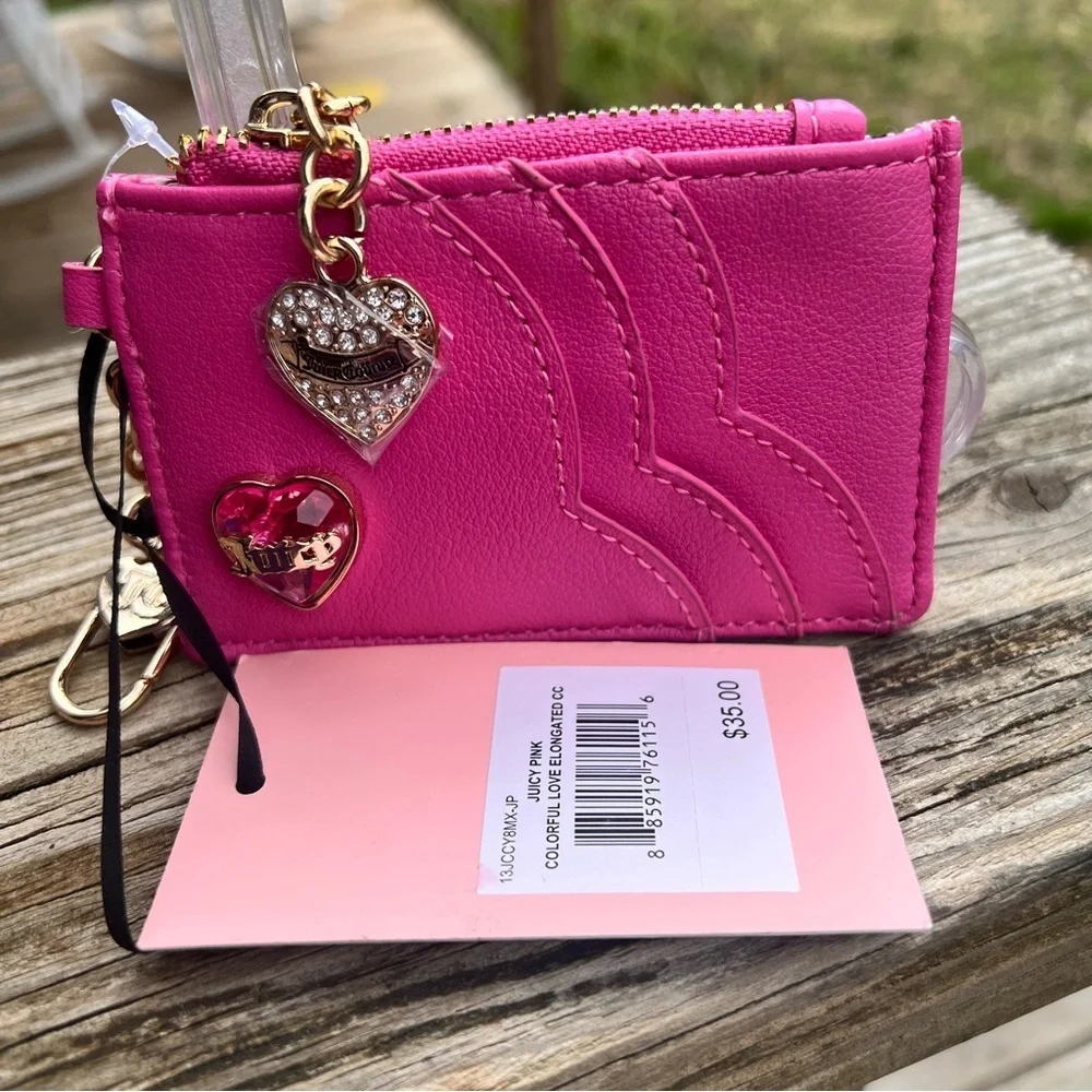 Juicy Couture colorful love elongated CC holder